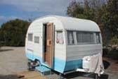 Early 1955 Shasta Canned-Ham Trailer 